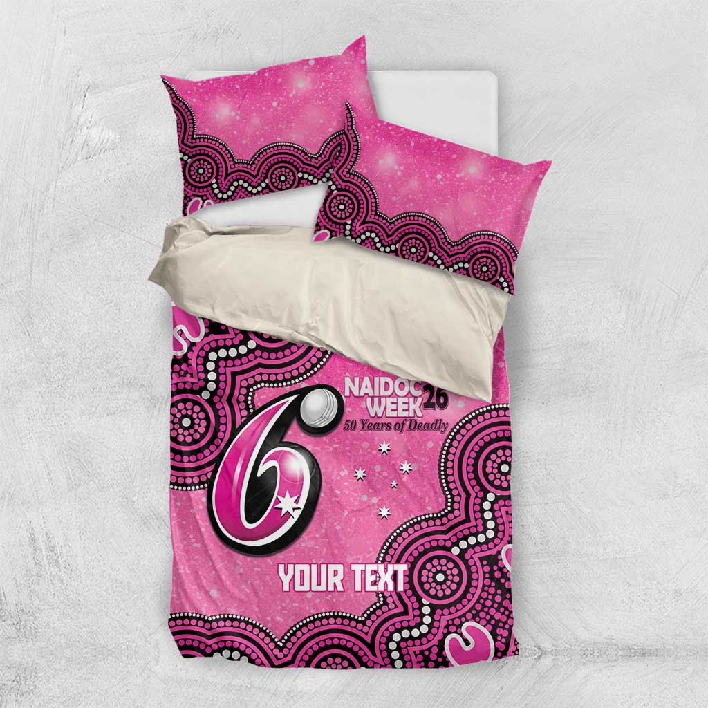 Sydney Sixers NAIDOC Week 2026 Custom Bedding Set 50 Years Deadly Indigenous Art Glitter Effect