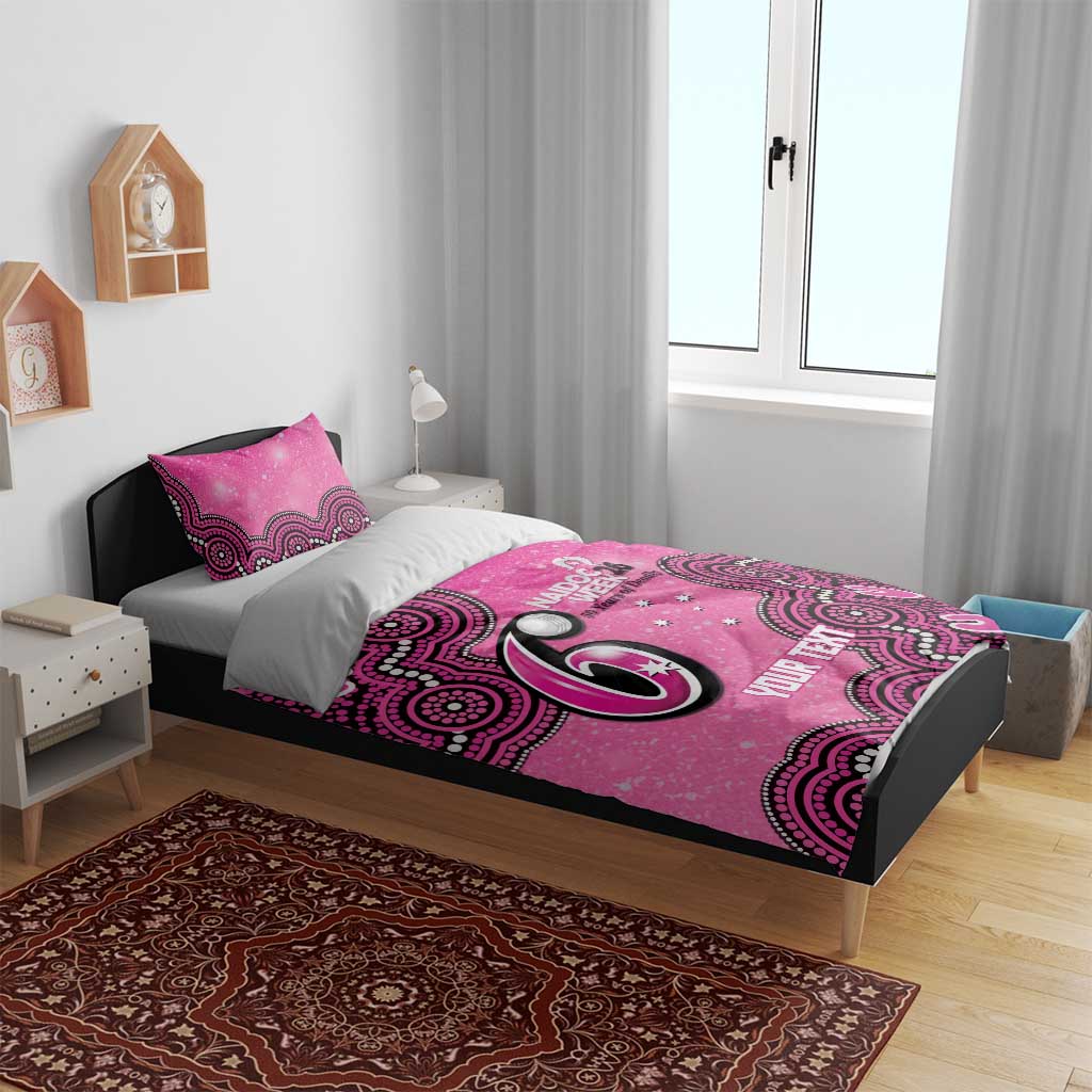 Sydney Sixers NAIDOC Week 2026 Custom Bedding Set 50 Years Deadly Indigenous Art Glitter Effect