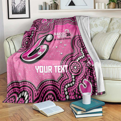 Sydney Sixers NAIDOC Week 2026 Custom Blanket 50 Years Deadly Indigenous Art Glitter Effect