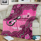 Sydney Sixers NAIDOC Week 2026 Custom Blanket 50 Years Deadly Indigenous Art Glitter Effect