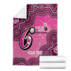 Sydney Sixers NAIDOC Week 2026 Custom Blanket 50 Years Deadly Indigenous Art Glitter Effect