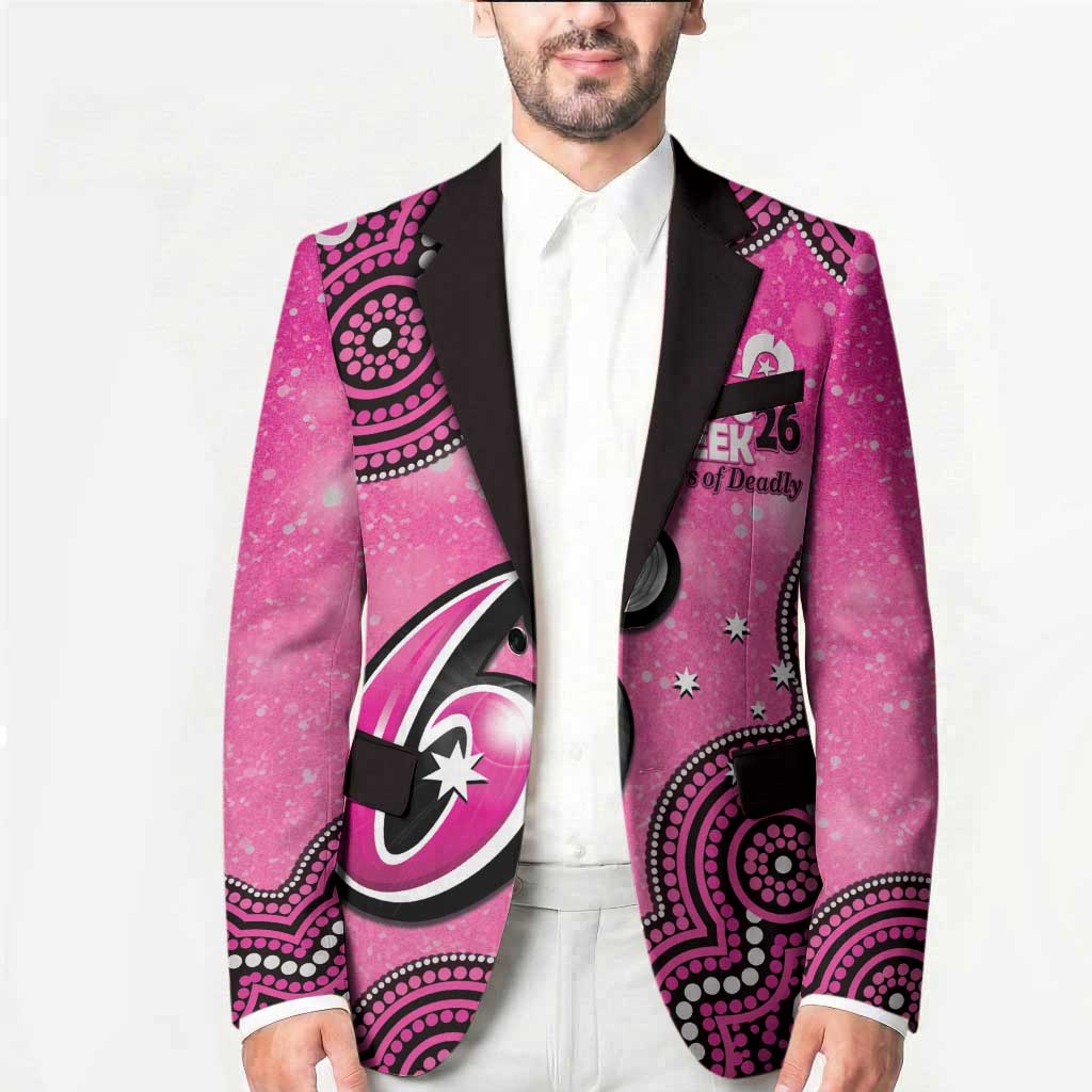 Sydney Sixers NAIDOC Week 2026 Custom Blazer 50 Years Deadly Indigenous Art Glitter Effect