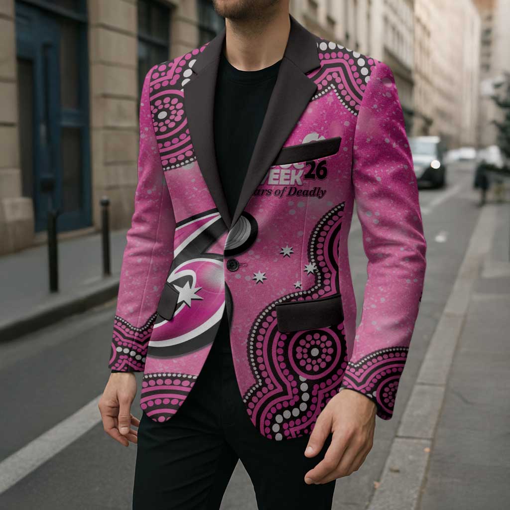 Sydney Sixers NAIDOC Week 2026 Custom Blazer 50 Years Deadly Indigenous Art Glitter Effect