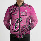 Sydney Sixers NAIDOC Week 2026 Custom Bomber Puffer Jacket 50 Years Deadly Indigenous Art Glitter Effect