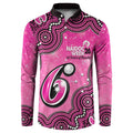 Sydney Sixers NAIDOC Week 2026 Custom Button Sweatshirt 50 Years Deadly Indigenous Art Glitter Effect