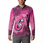 Sydney Sixers NAIDOC Week 2026 Custom Button Sweatshirt 50 Years Deadly Indigenous Art Glitter Effect