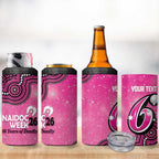 Sydney Sixers NAIDOC Week 2026 Custom 4 in 1 Can Cooler Tumbler 50 Years Deadly Indigenous Art Glitter Effect