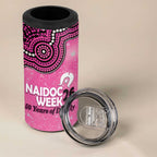Sydney Sixers NAIDOC Week 2026 Custom 4 in 1 Can Cooler Tumbler 50 Years Deadly Indigenous Art Glitter Effect