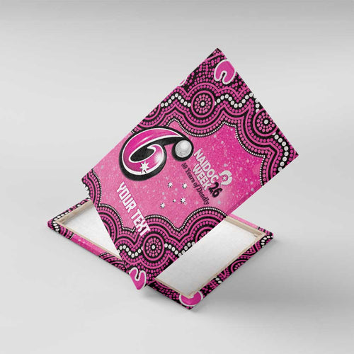 Sydney Sixers NAIDOC Week 2026 Custom Canvas Wall Art 50 Years Deadly Indigenous Art Glitter Effect