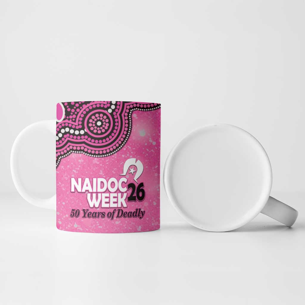 Sydney Sixers NAIDOC Week 2026 Custom Ceramic Mug 50 Years Deadly Indigenous Art Glitter Effect