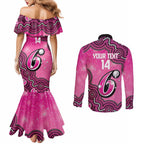 Sydney Sixers NAIDOC Week 2026 Custom Couples Matching Mermaid Dress and Long Sleeve Button Shirt 50 Years Deadly Indigenous Art Glitter Effect