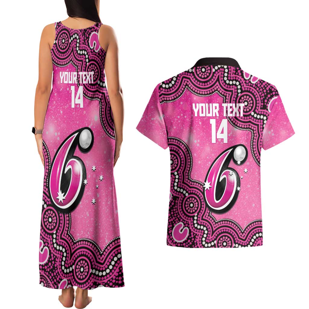 Sydney Sixers NAIDOC Week 2026 Custom Couples Matching Tank Maxi Dress and Hawaiian Shirt 50 Years Deadly Indigenous Art Glitter Effect