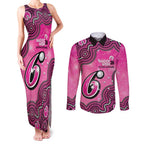 Sydney Sixers NAIDOC Week 2026 Custom Couples Matching Tank Maxi Dress and Long Sleeve Button Shirt 50 Years Deadly Indigenous Art Glitter Effect