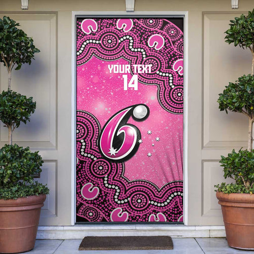 Sydney Sixers NAIDOC Week 2026 Custom Door Cover 50 Years Deadly Indigenous Art Glitter Effect