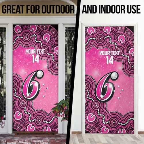 Sydney Sixers NAIDOC Week 2026 Custom Door Cover 50 Years Deadly Indigenous Art Glitter Effect