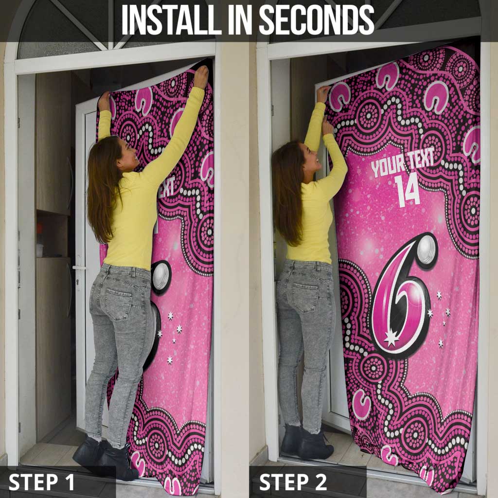 Sydney Sixers NAIDOC Week 2026 Custom Door Cover 50 Years Deadly Indigenous Art Glitter Effect