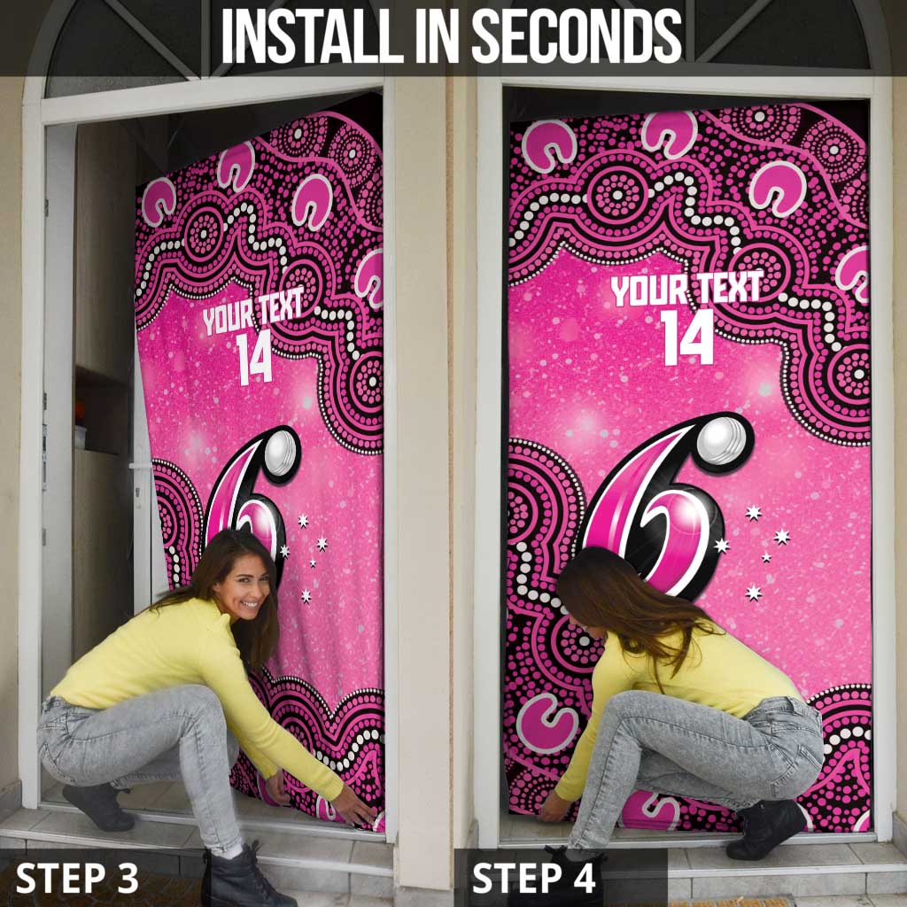Sydney Sixers NAIDOC Week 2026 Custom Door Cover 50 Years Deadly Indigenous Art Glitter Effect