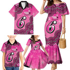 Sydney Sixers NAIDOC Week 2026 Custom Family Matching Mermaid Dress and Hawaiian Shirt 50 Years Deadly Indigenous Art Glitter Effect