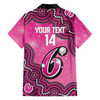 Sydney Sixers NAIDOC Week 2026 Custom Family Matching Off Shoulder Maxi Dress and Hawaiian Shirt 50 Years Deadly Indigenous Art Glitter Effect