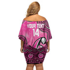 Sydney Sixers NAIDOC Week 2026 Custom Family Matching Off Shoulder Short Dress and Hawaiian Shirt 50 Years Deadly Indigenous Art Glitter Effect