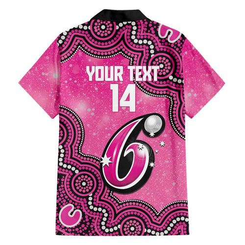 Sydney Sixers NAIDOC Week 2026 Custom Family Matching Puletasi and Hawaiian Shirt 50 Years Deadly Indigenous Art Glitter Effect