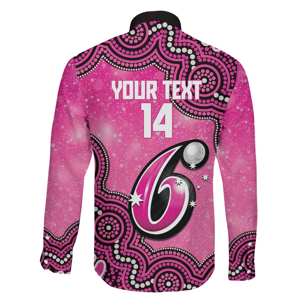 Sydney Sixers NAIDOC Week 2026 Custom Family Matching Short Sleeve Bodycon Dress and Hawaiian Shirt 50 Years Deadly Indigenous Art Glitter Effect