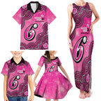 Sydney Sixers NAIDOC Week 2026 Custom Family Matching Tank Maxi Dress and Hawaiian Shirt 50 Years Deadly Indigenous Art Glitter Effect