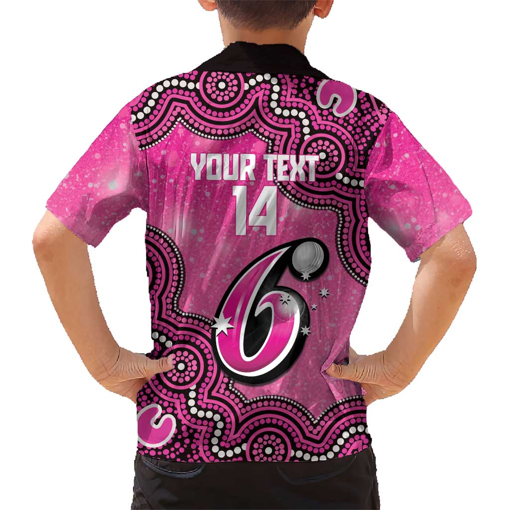 Sydney Sixers NAIDOC Week 2026 Custom Family Matching Tank Maxi Dress and Hawaiian Shirt 50 Years Deadly Indigenous Art Glitter Effect