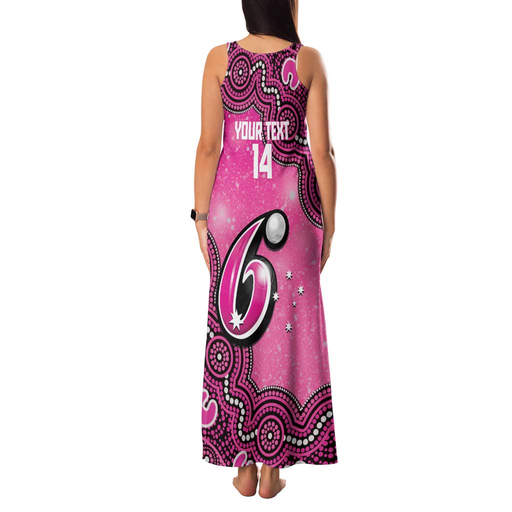 Sydney Sixers NAIDOC Week 2026 Custom Family Matching Tank Maxi Dress and Hawaiian Shirt 50 Years Deadly Indigenous Art Glitter Effect