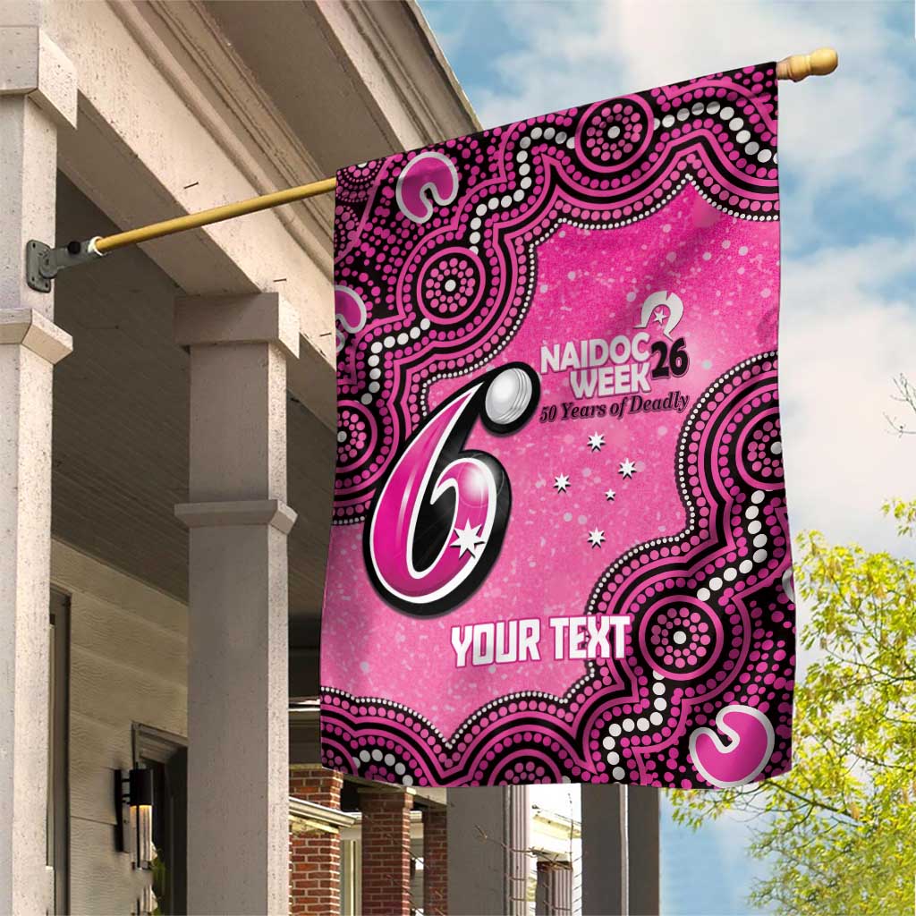 Sydney Sixers NAIDOC Week 2026 Custom Garden Flag 50 Years Deadly Indigenous Art Glitter Effect