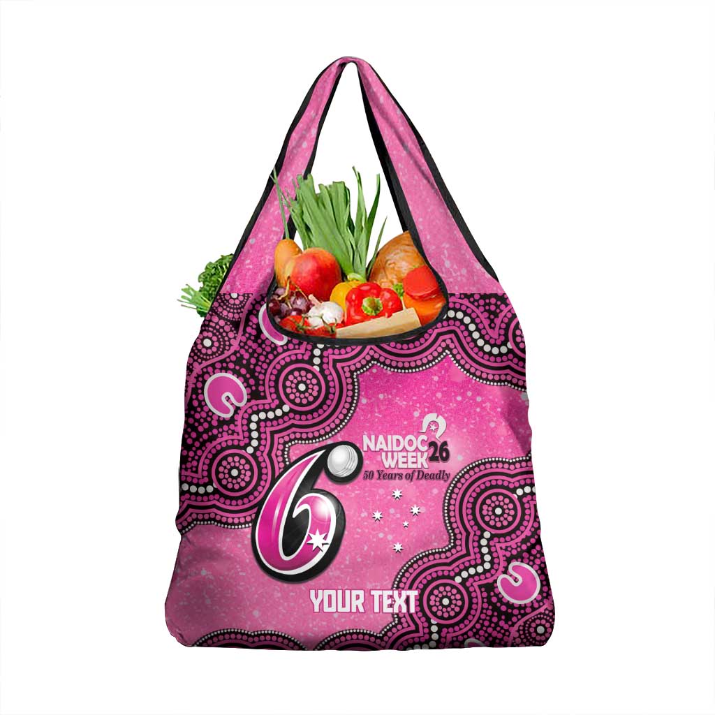 Sydney Sixers NAIDOC Week 2026 Custom Grocery Bag 50 Years Deadly Indigenous Art Glitter Effect