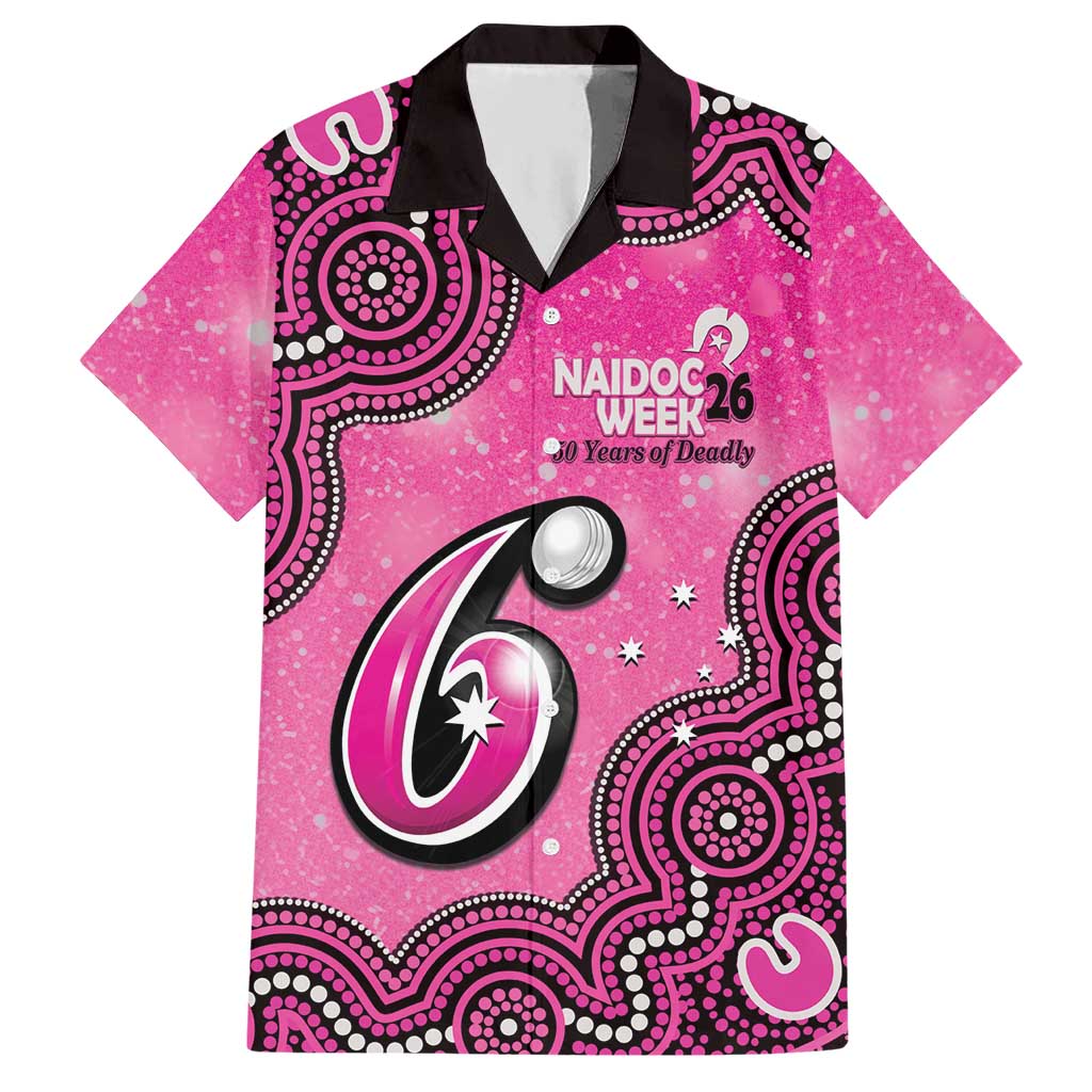 Sydney Sixers NAIDOC Week 2026 Custom Hawaiian Shirt 50 Years Deadly Indigenous Art Glitter Effect