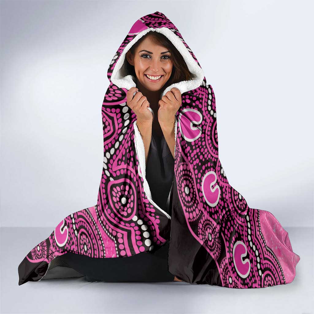 Sydney Sixers NAIDOC Week 2026 Custom Hooded Blanket 50 Years Deadly Indigenous Art Glitter Effect