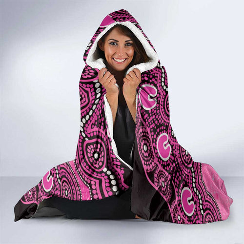 Sydney Sixers NAIDOC Week 2026 Custom Hooded Blanket 50 Years Deadly Indigenous Art Glitter Effect