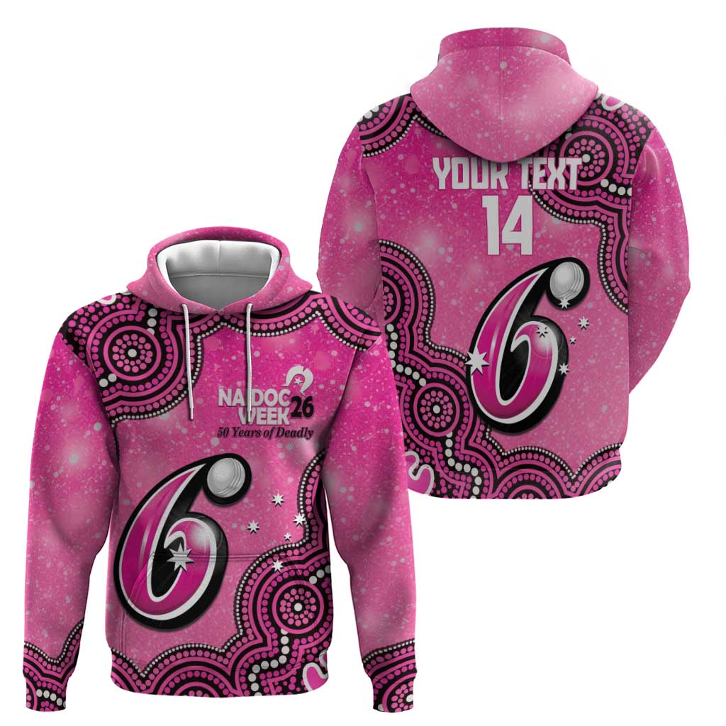 Sydney Sixers NAIDOC Week 2026 Custom Hoodie 50 Years Deadly Indigenous Art Glitter Effect