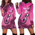 Sydney Sixers NAIDOC Week 2026 Custom Hoodie Dress 50 Years Deadly Indigenous Art Glitter Effect