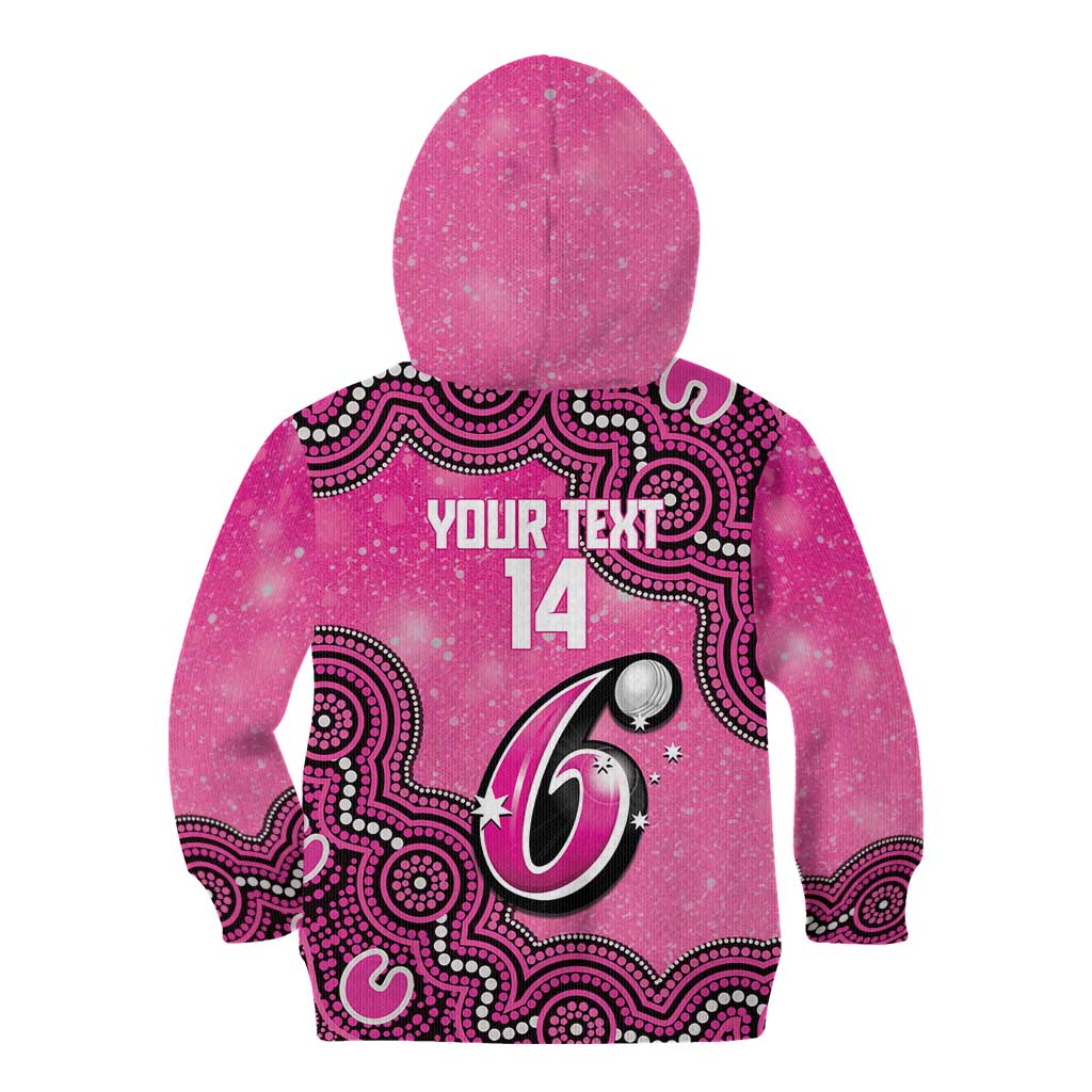 Sydney Sixers NAIDOC Week 2026 Custom Kid Hoodie 50 Years Deadly Indigenous Art Glitter Effect