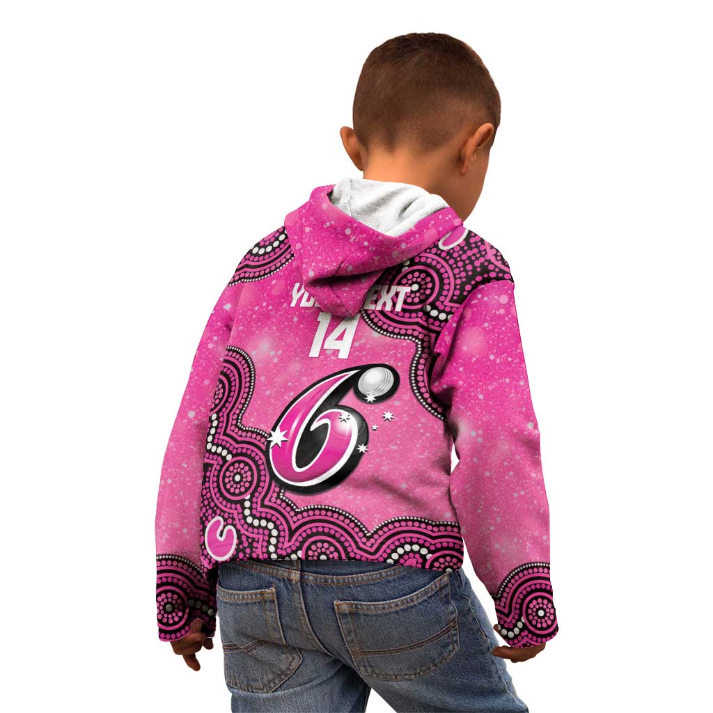 Sydney Sixers NAIDOC Week 2026 Custom Kid Hoodie 50 Years Deadly Indigenous Art Glitter Effect