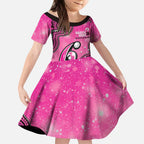 Sydney Sixers NAIDOC Week 2026 Custom Kid Short Sleeve Dress 50 Years Deadly Indigenous Art Glitter Effect