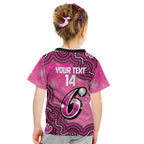 Sydney Sixers NAIDOC Week 2026 Custom Kid T Shirt 50 Years Deadly Indigenous Art Glitter Effect
