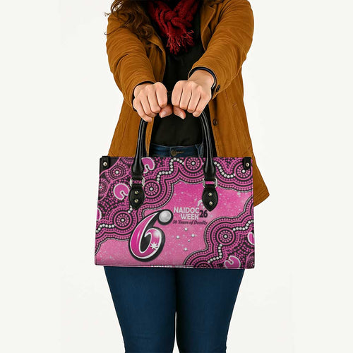 Sydney Sixers NAIDOC Week 2026 Custom Leather Bag 50 Years Deadly Indigenous Art Glitter Effect
