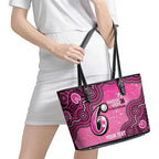 Sydney Sixers NAIDOC Week 2026 Custom Leather Tote Bag 50 Years Deadly Indigenous Art Glitter Effect