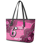 Sydney Sixers NAIDOC Week 2026 Custom Leather Tote Bag 50 Years Deadly Indigenous Art Glitter Effect