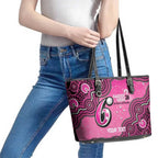 Sydney Sixers NAIDOC Week 2026 Custom Leather Tote Bag 50 Years Deadly Indigenous Art Glitter Effect