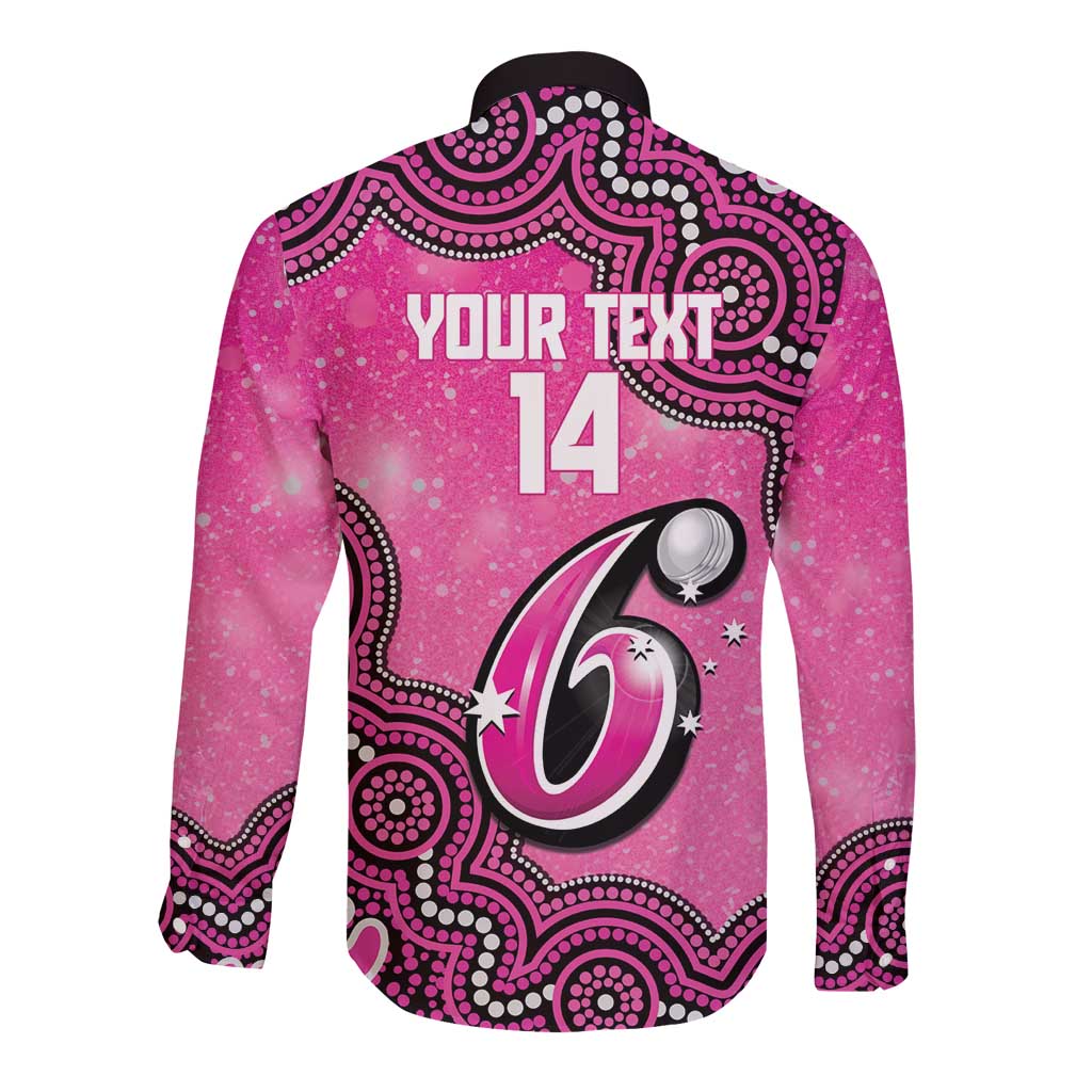 Sydney Sixers NAIDOC Week 2026 Custom Long Sleeve Button Shirt 50 Years Deadly Indigenous Art Glitter Effect