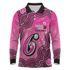 Sydney Sixers NAIDOC Week 2026 Custom Long Sleeve Polo Shirt 50 Years Deadly Indigenous Art Glitter Effect