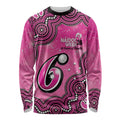 Sydney Sixers NAIDOC Week 2026 Custom Long Sleeve Shirt 50 Years Deadly Indigenous Art Glitter Effect