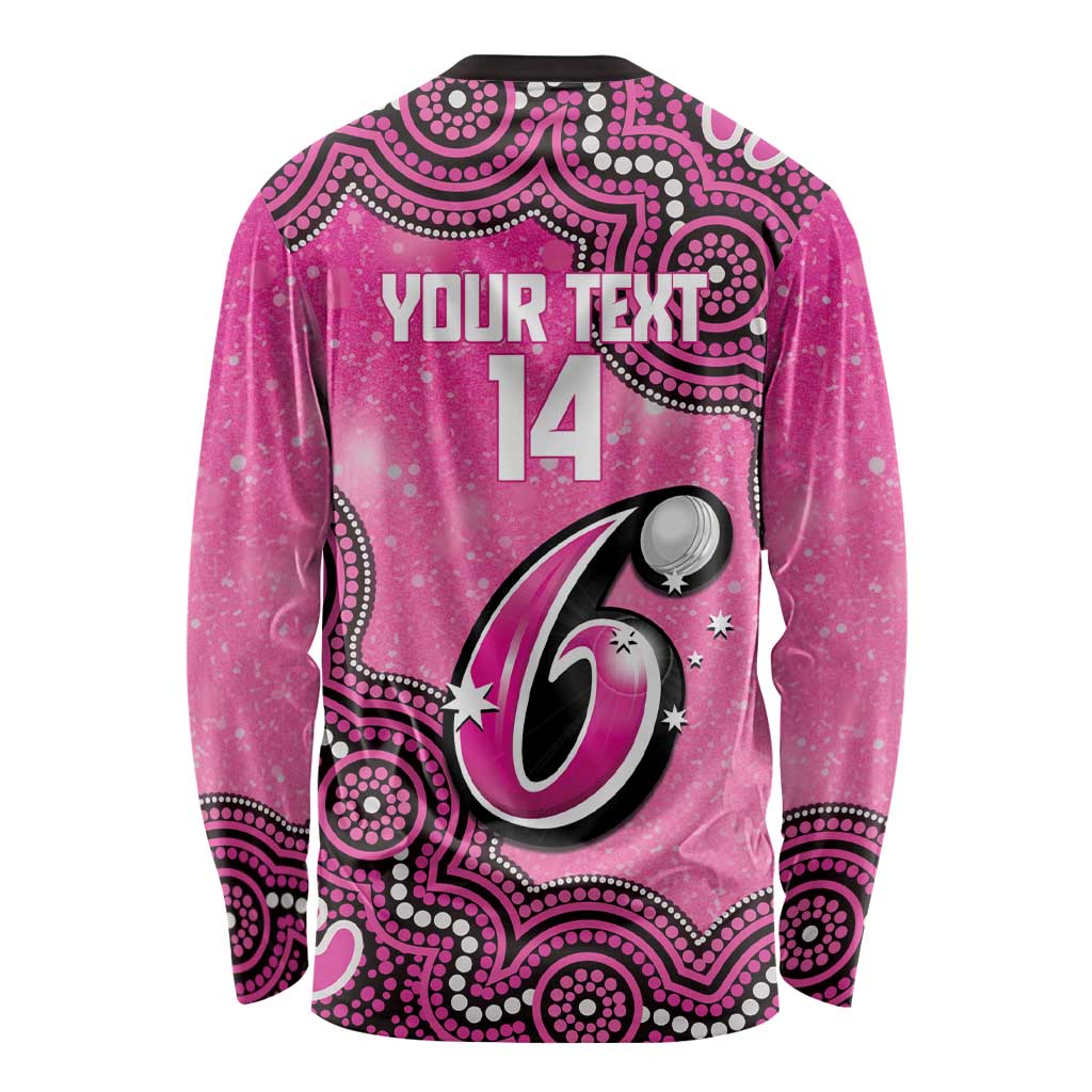 Sydney Sixers NAIDOC Week 2026 Custom Long Sleeve Shirt 50 Years Deadly Indigenous Art Glitter Effect