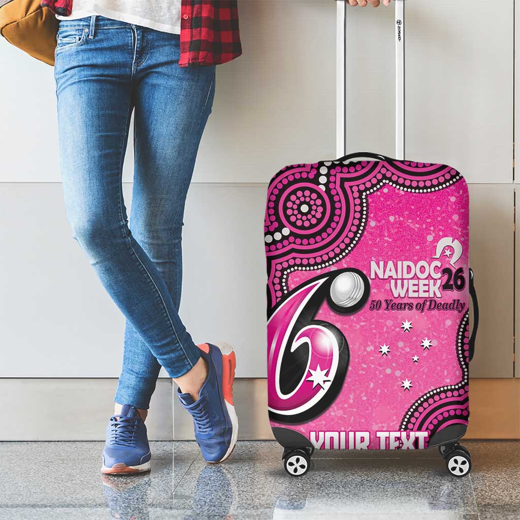 Sydney Sixers NAIDOC Week 2026 Custom Luggage Cover 50 Years Deadly Indigenous Art Glitter Effect