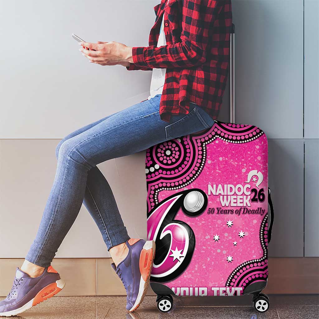 Sydney Sixers NAIDOC Week 2026 Custom Luggage Cover 50 Years Deadly Indigenous Art Glitter Effect